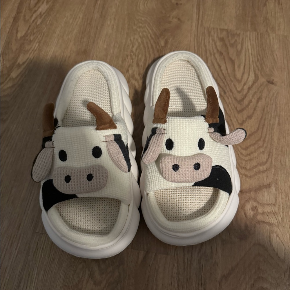 Cow slippers